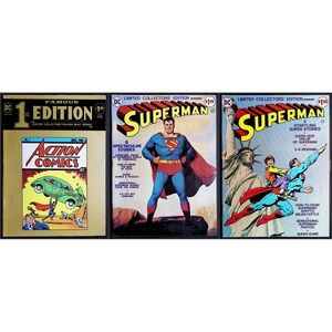 Superman Action Comics Treasury Comic Book Lot C-26 C-31 C-35 Famous First‎